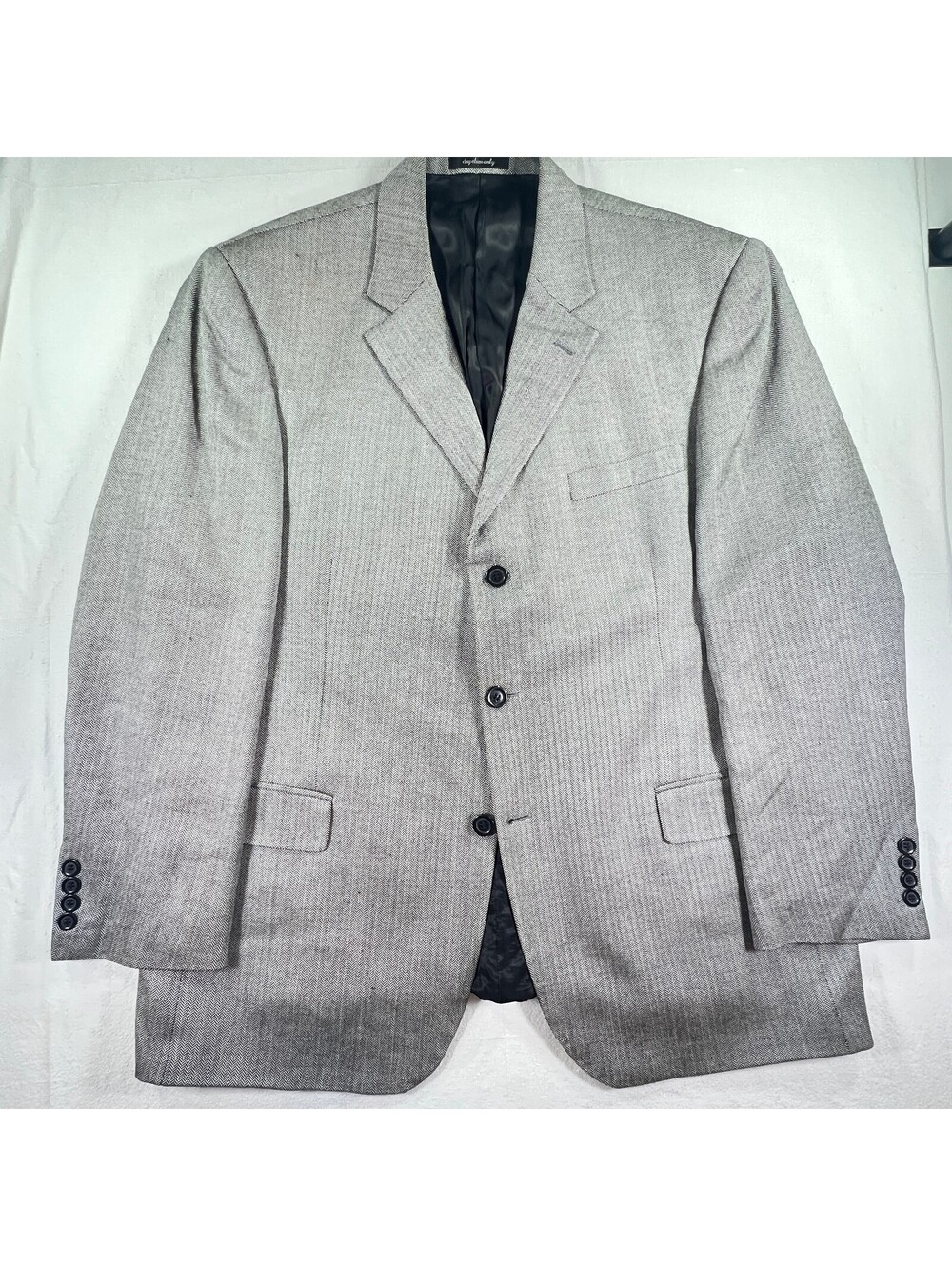 Gianfranco Ruffini Italy Men's Gray Silk Blazer Jacket Size M